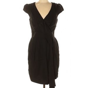 Karen Millen Draped Cap Sleeve Cocktail Dress